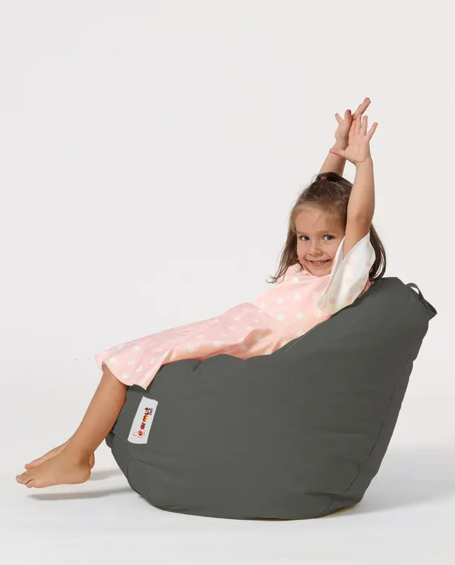 Fotoliu puf Gradina pentru copii, Bean Bag, Ferndale, impermeabil,Garden Bean Bag, 60 x 60 x 25 cm - Gri
