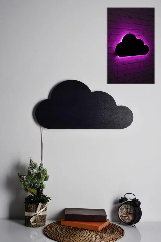 Iluminat decorativ LED Cloud, 50 x 25 cm - Roz