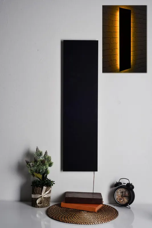 Iluminat decorativ LED Rectangle, 75 x 20 cm - Galben