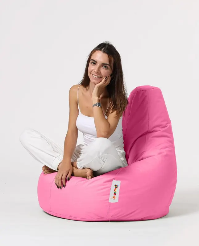 Fotoliu Puf tip Sac, Garden Bean Bag Large, 80 x 80 x 33 cm - Roz