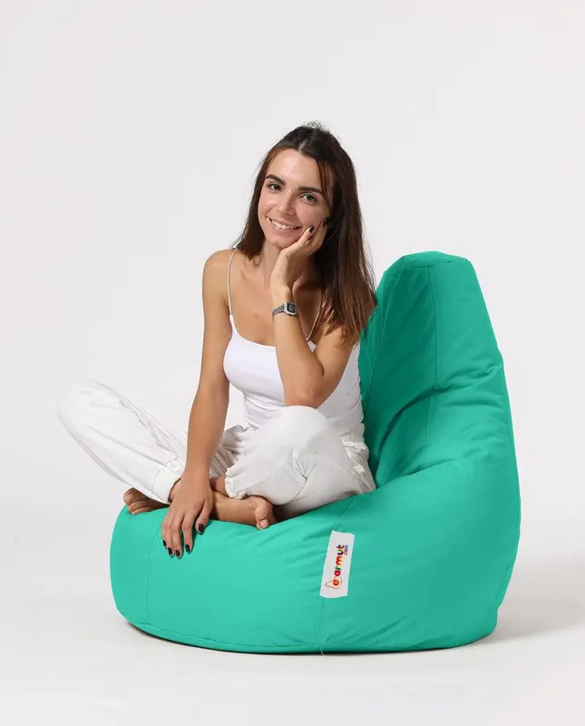 Fotoliu Puf tip Sac, Garden Bean Bag Large, 80 x 80 x 33 cm - Turcoaz