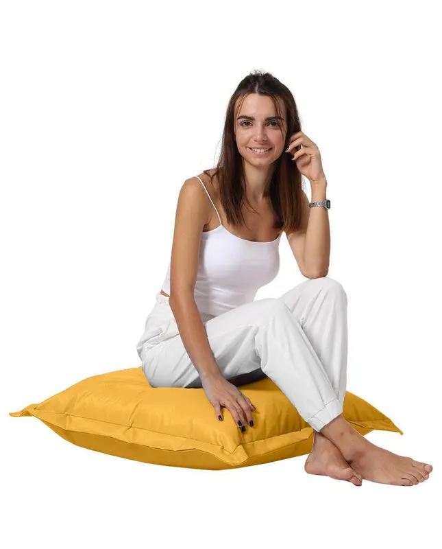 Perna pentru podea, Ferndale, impermeabil Garden Cushion, 70 x 70 x 15 cm - Galben