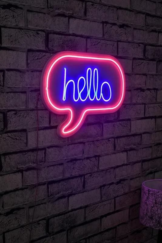 Lampa Neon Hello, Roz - Roz