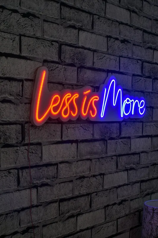 Lampa Neon Less Is More, Roșu - Roșu