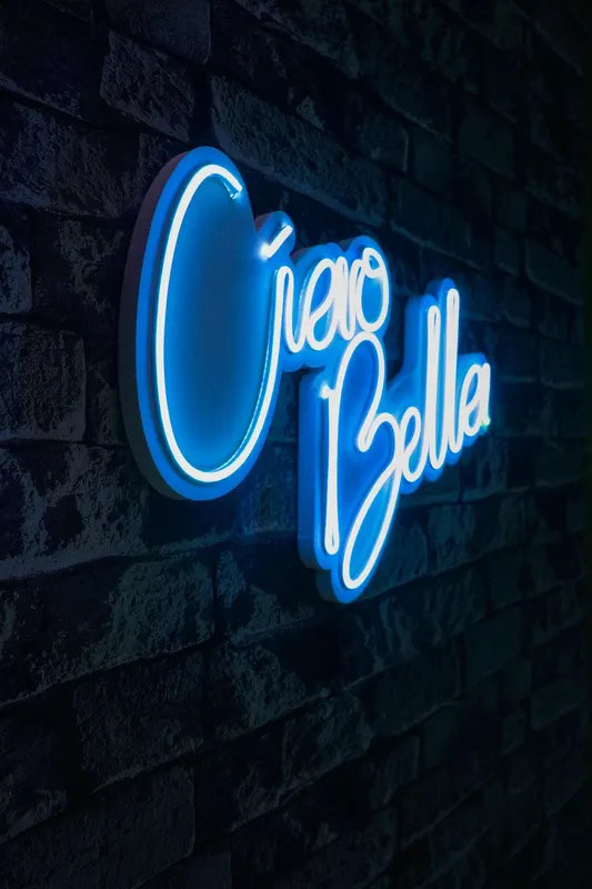 Lampa Neon Ciao Bella - Albastru