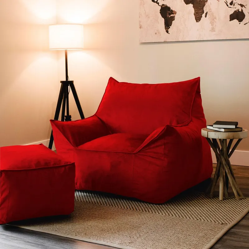 Puf Cinema - Red, Roșu, 90x55x80 cm - Roșu
