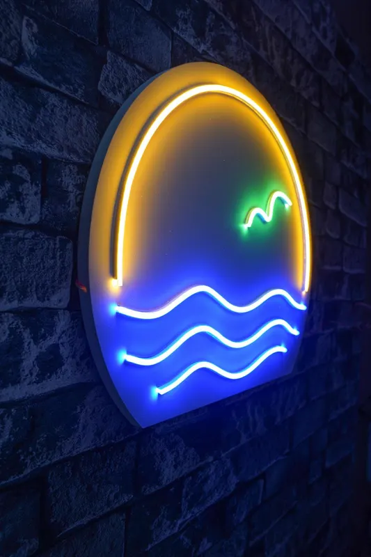 Lampa Neon Stevens, Albastru - Albastru