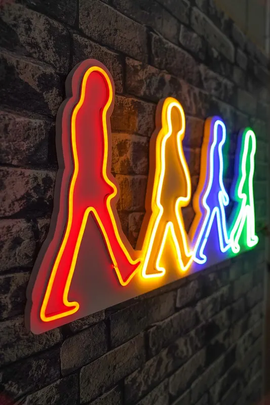 Lampa Neon The Beatles, Multicolor - Multicolor