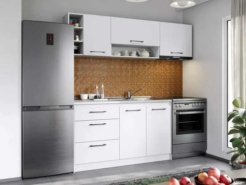 Set Mobila Bucatarie Mina Pure 200 Alb C48 — imaginea 3