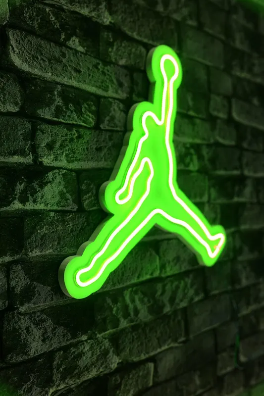 Lampa Neon Basketball, Albastru - Verde
