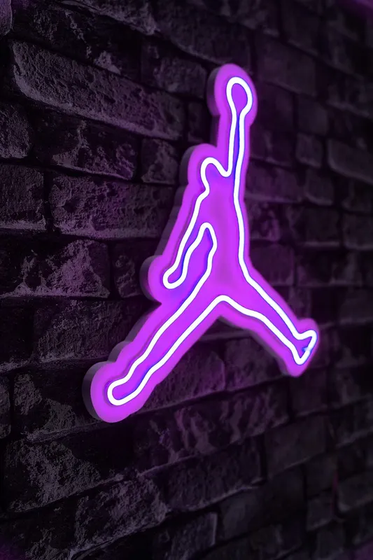 Lampa Neon Basketball, Albastru - Roz