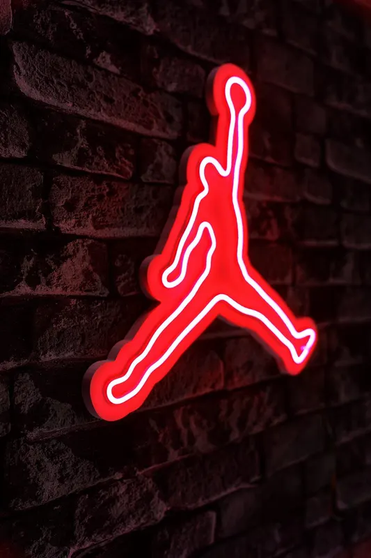 Lampa Neon Basketball, Albastru - Roșu