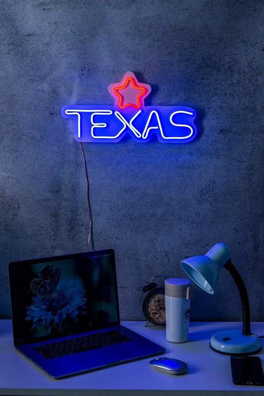 Lampa Neon Texas Lone Star - arsiv6