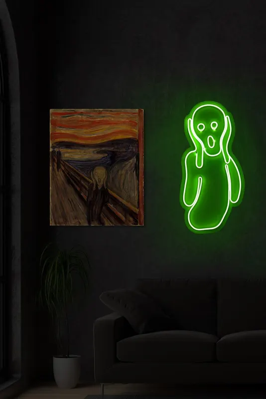 Lampa Neon Scream - Verde