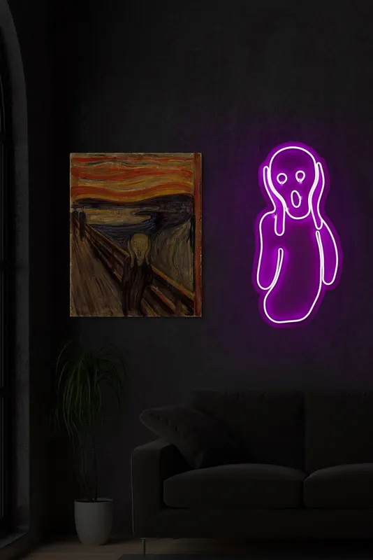 Lampa Neon Scream - Roz