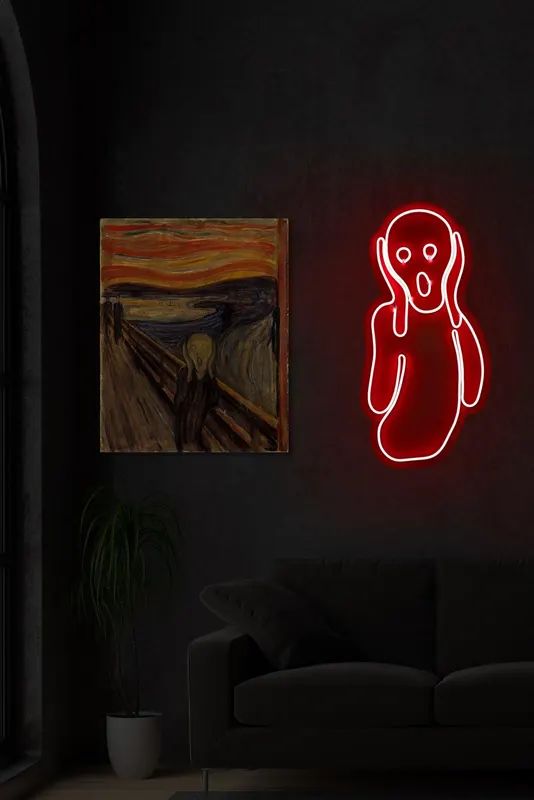 Lampa Neon Scream - Rosu