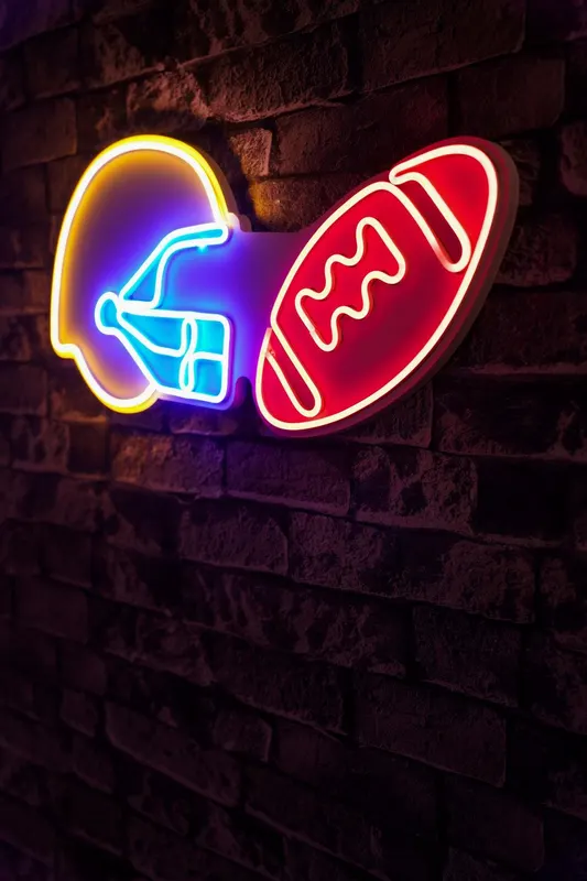 Lampa Neon Nfl Football Blue - arsiv8