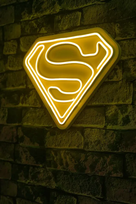 Lampa Neon Superman - Galben