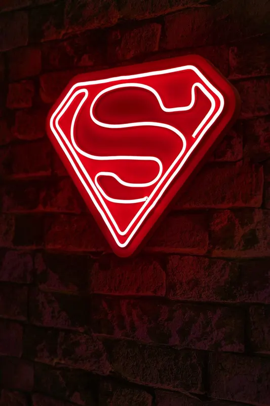 Lampa Neon Superman - Rosu