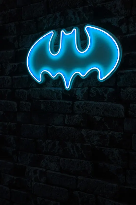 Lampa Neon Batman Bat Light, Albastru - Albastru