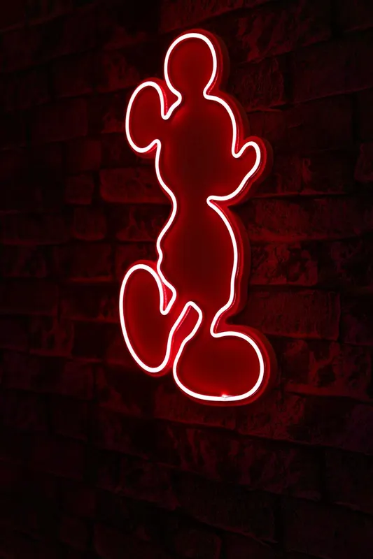 Lampa Neon Mickey Mouse - Roșu