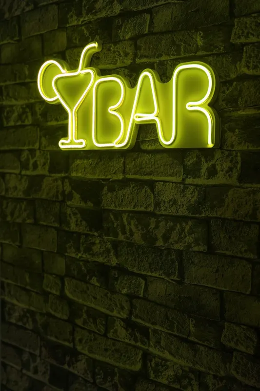 Lampa Neon Bar - Galben