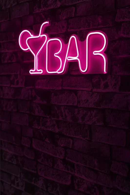 Lampa Neon Bar - Roz