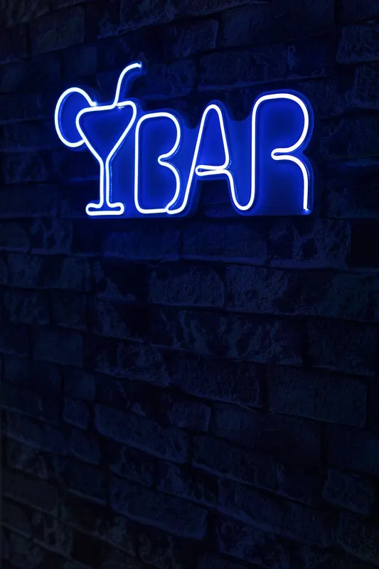 Lampa Neon Bar - Albastru