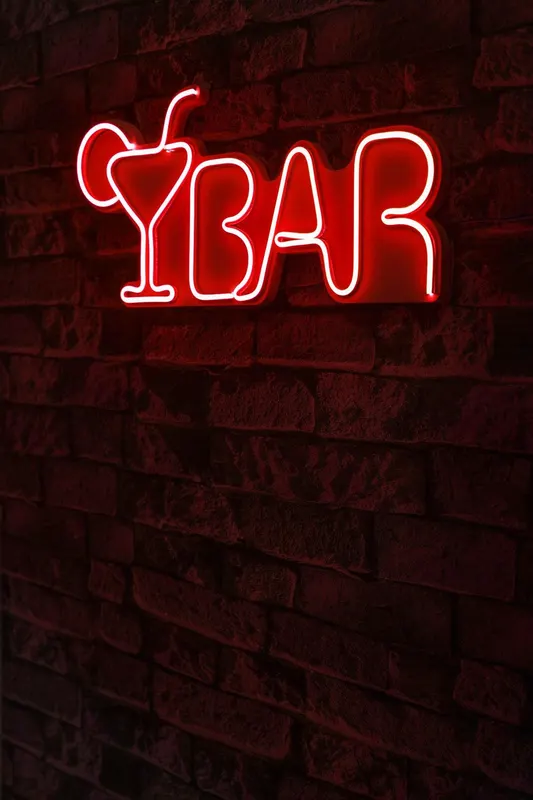 Lampa Neon Bar - Roșu