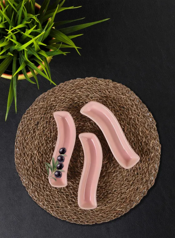 Set boluri ceramice, Roz deschis, 18 cm - Multicolor