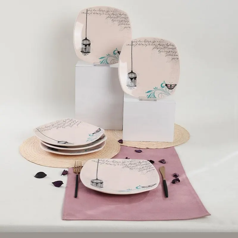 Set farfurii, Multicolor, 27 cm - Multicolor