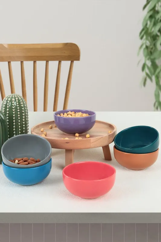 Set boluri ceramice, Multicolor, 12 cm - Multicolor