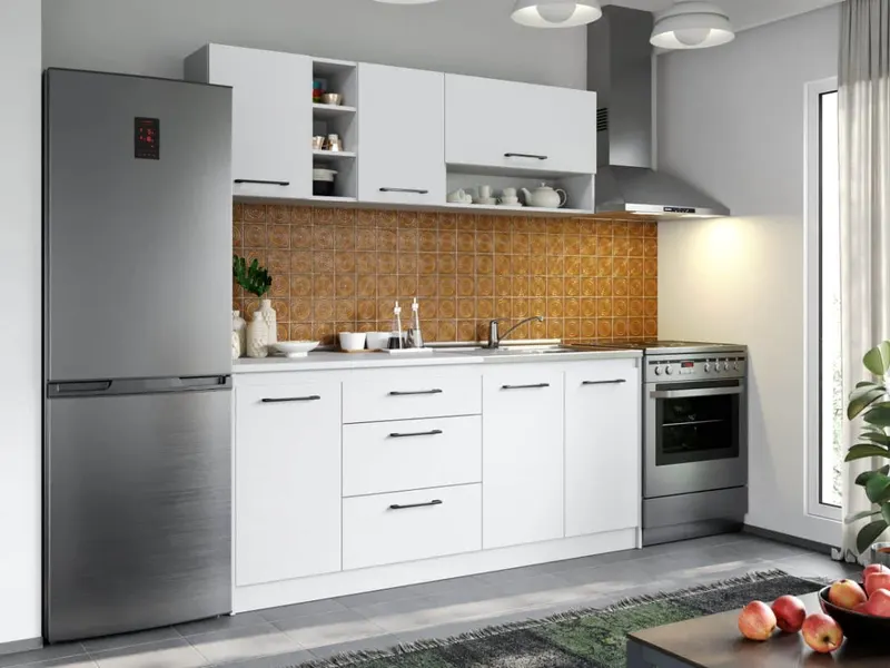 Set Mobila Bucatarie Mina Pure 180 Alb C45 — imaginea 3