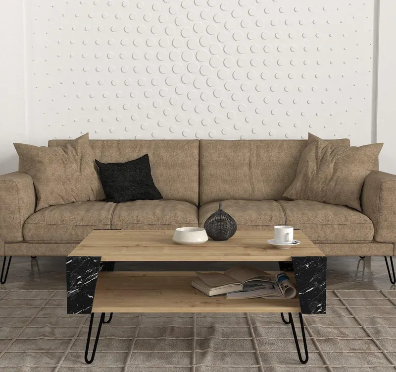 Masuta de cafea Cina, Safir, 90x40x64 cm - Multicolor