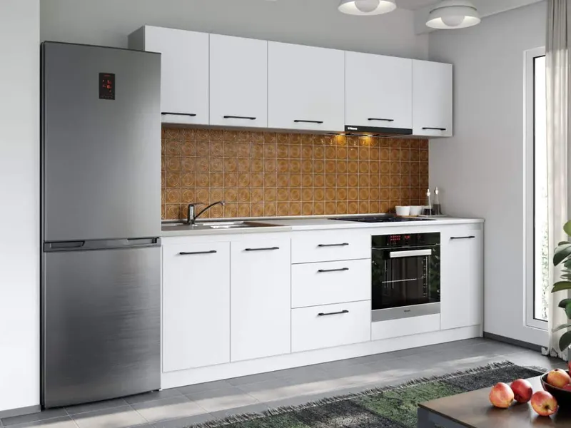 Set Mobila Bucatarie Mina Pure 240 Alb C42 — imaginea 3