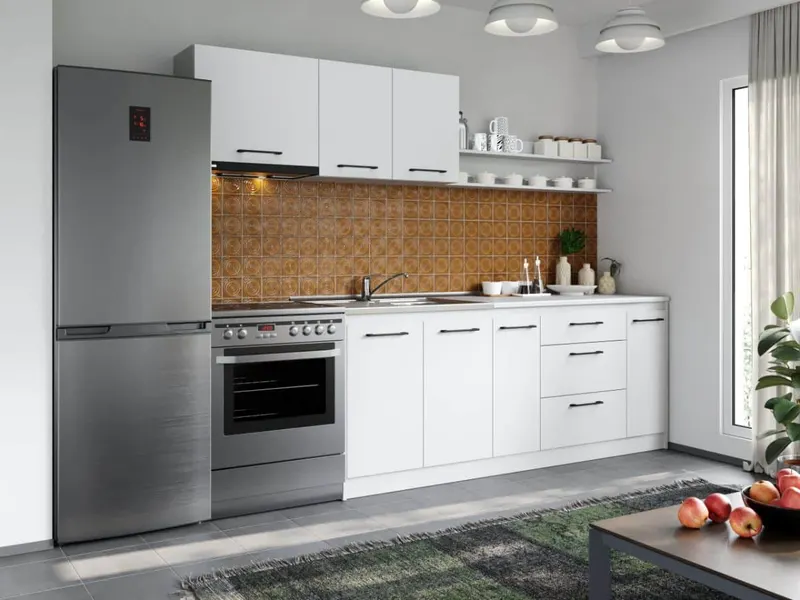 Set Mobila Bucatarie Mina Pure 260 Alb C55 — imaginea 3