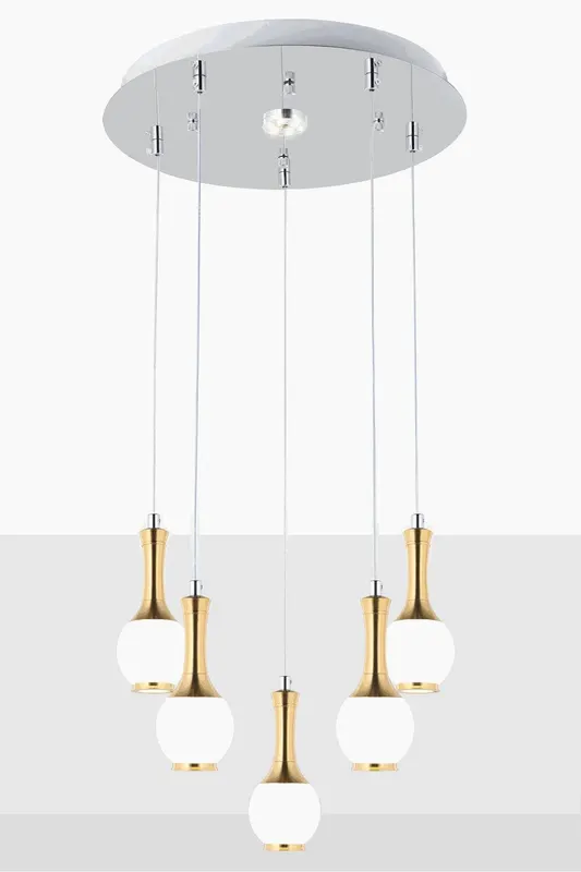 Lustra Alko Chandelier, Galben - Galben