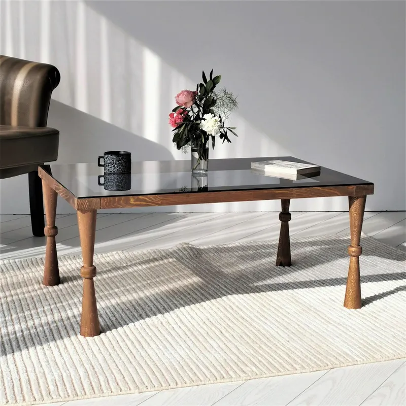 Masuta de cafea Dolce - Walnut, Nuc, 56x37x86 cm - Nuc