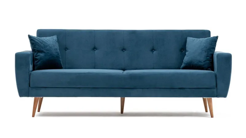 Canapea extensibilă 3 locuri Flento, Diverse culori, 218x90x75 cm - Albastru
