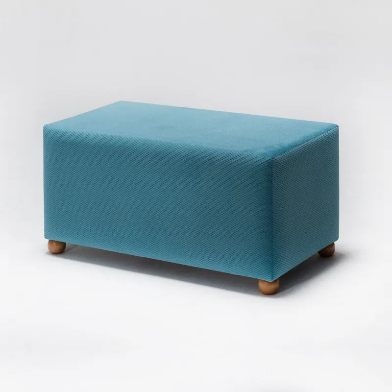 Taburet Living - Hol Sibilla, 80 x 40 x 40 cm - Albastru