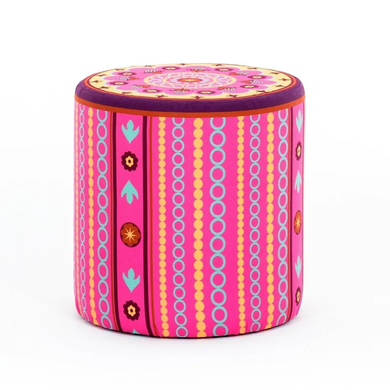 Taburet Rago Ethnic, Roz, 40 x 42 cm - Roz