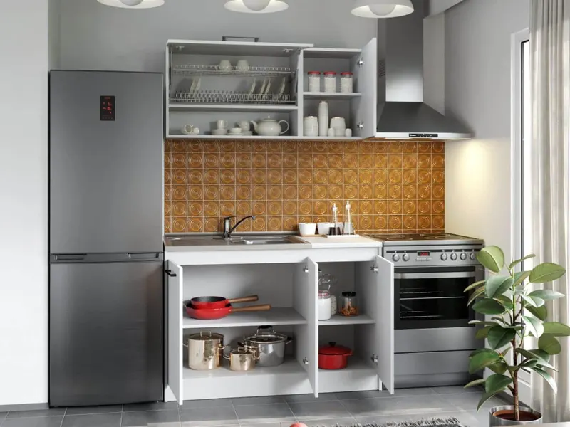Set Mobila Bucatarie Mina Pure 120 Alb C52 — imaginea 2