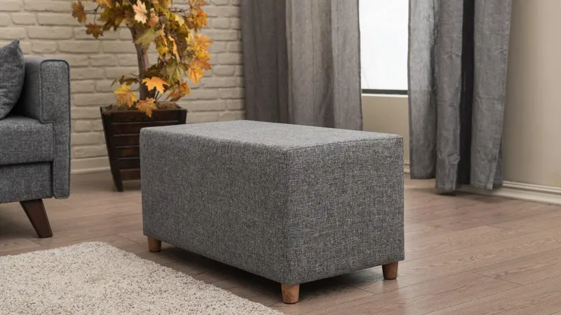 Taburet Hol - Living Rhein, 80 x 40 x 40 cm - Gri