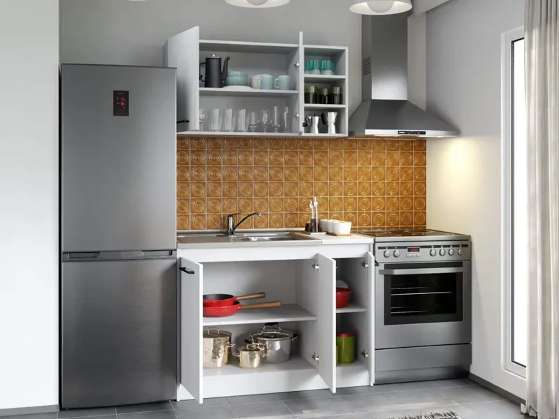 Set Mobila Bucatarie Mina Pure 110 Alb C53 — imaginea 2
