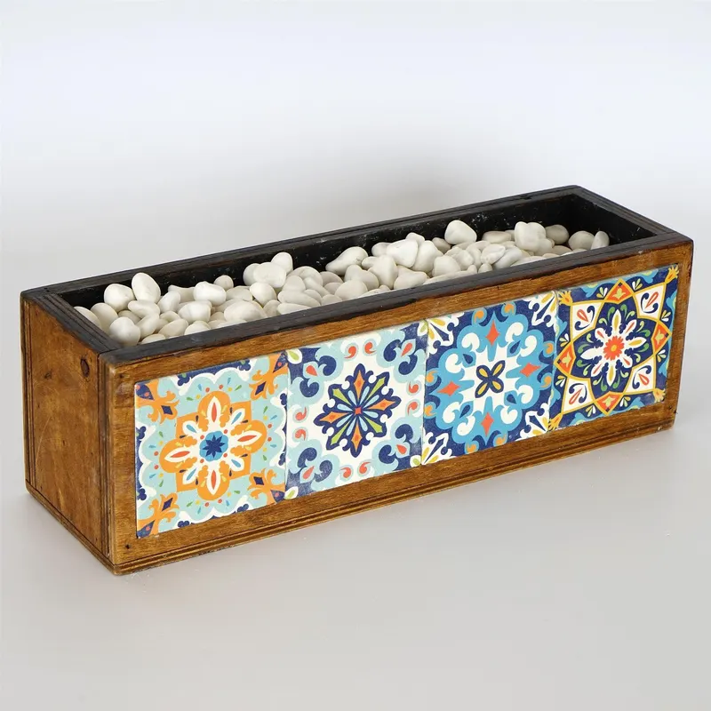 Jardiniera Decorativa SAK002, Multicolor, 43x13x10 cm - Multicolor