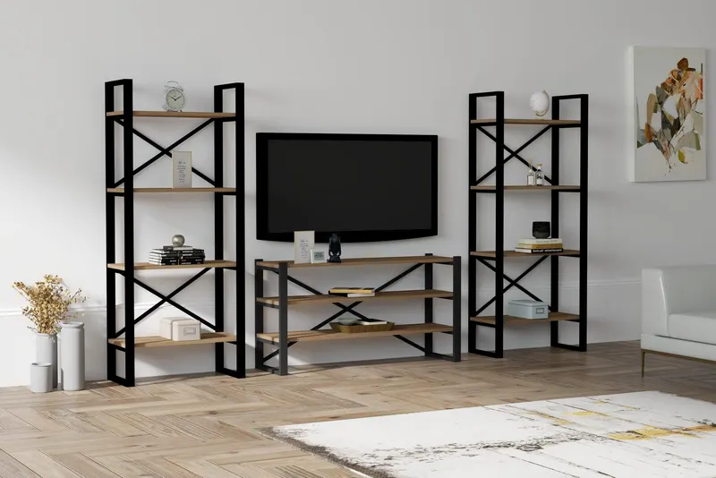 COMODA TV Egzotik - Modern, Nuc, 120x59x32 cm - Nuc