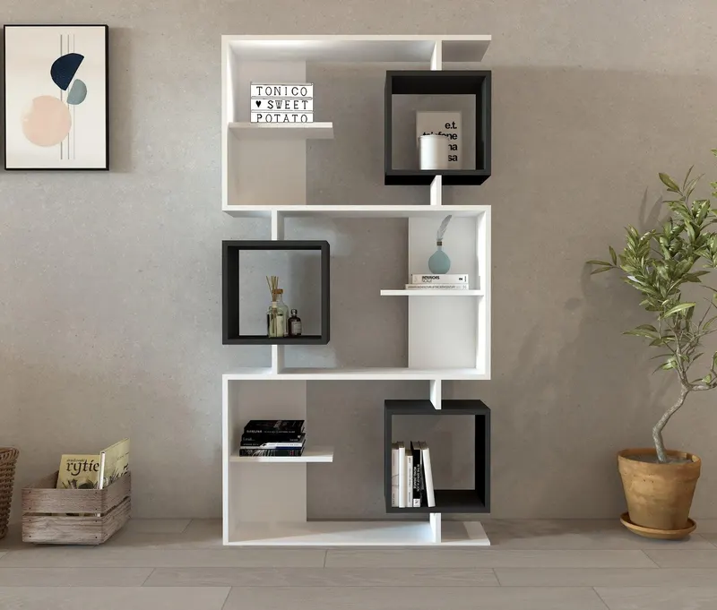 Biblioteca Edi cu 9 Rafturi, 90 X 172 X 25 Cm - arsiv3