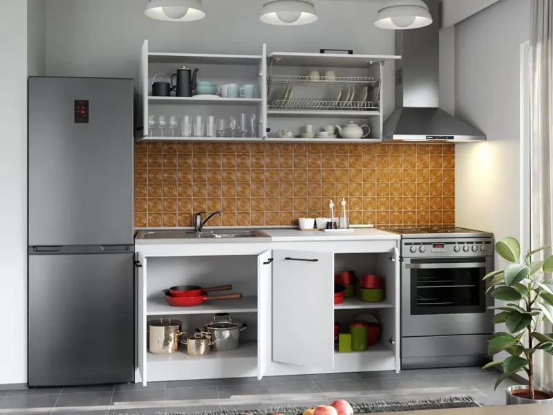 Set Mobila Bucatarie Mina Pure 160 Alb C50 — imaginea 2