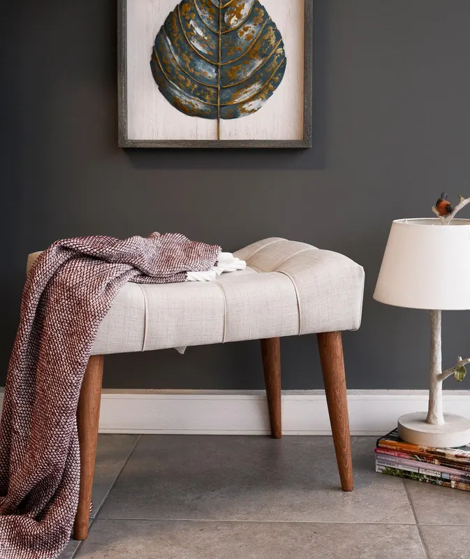 Taburet Lux Lavaxis, 58 x 45 x 40 cm - Crem
