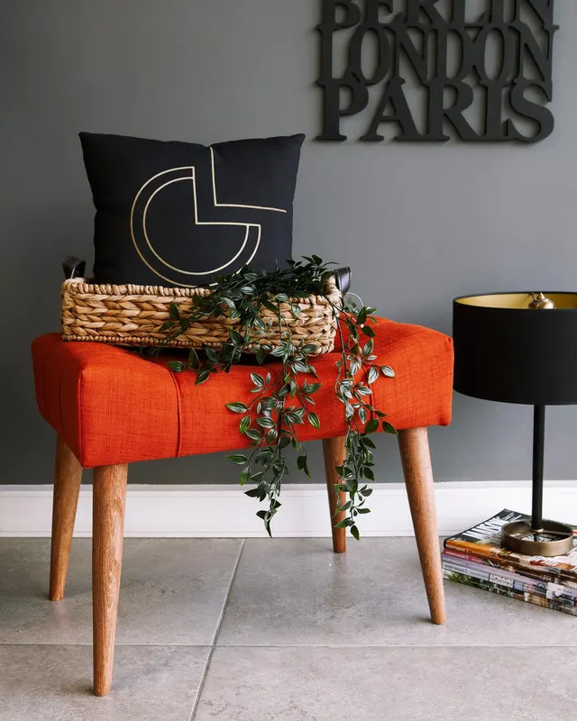 Taburet Lux Lavaxis, 58 x 45 x 40 cm - Rosu